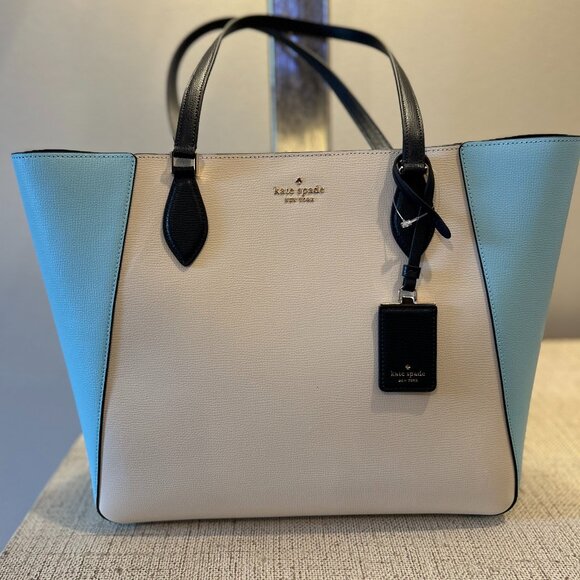 Kate Spade New York Poppy Colorblock Tote - Picture 1 of 7